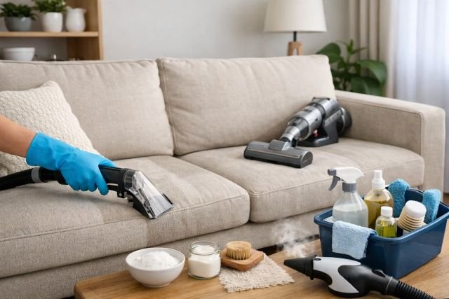 clean sofa couch