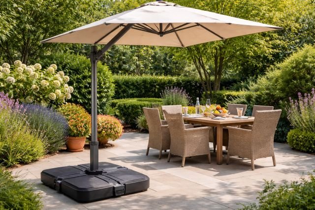 parasol base garden